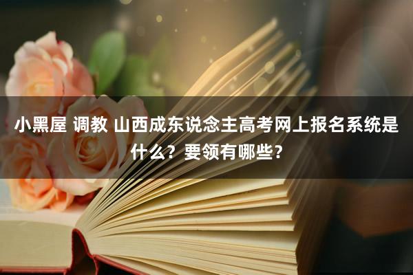 小黑屋 调教 山西成东说念主高考网上报名系统是什么？要领有哪些？